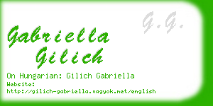 gabriella gilich business card